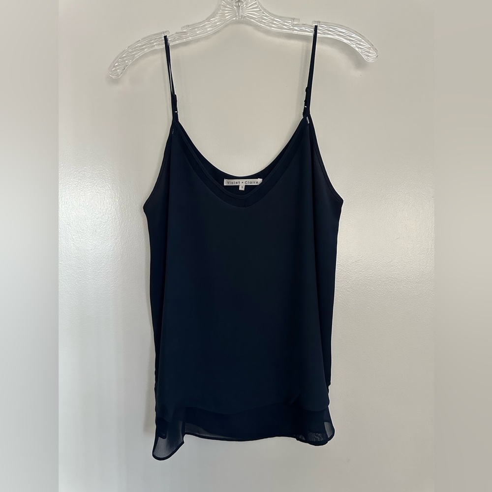Violet + Claire Navy Blue top. Size S. Great Condition